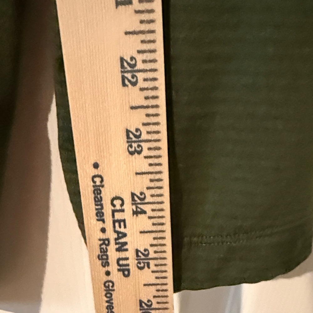 Eddie Bauer Men's Olive Quarter-Zip Jacket - Picture 8 of 8